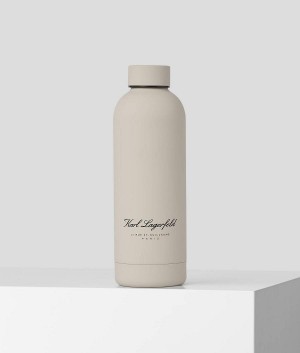 Akcesoria Damskie Karl Lagerfeld HOTEL KARL WATER BOTTLE Beżowe | PL RW2211