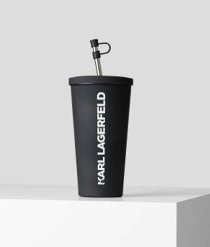 Akcesoria Damskie Karl Lagerfeld K/ESSENTIAL TO-GO CUP Czarne | PL AP2192