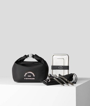 Akcesoria Damskie Karl Lagerfeld RUE ST-GUILLAUME PICNIC SET Czarne | PL SO2193