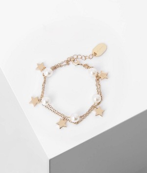 Biżuteria Damskie Karl Lagerfeld K/CONSTELLATION PEARL BRACELET Złote | PL TV2134