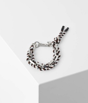 Biżuteria Damskie Karl Lagerfeld K/SUMMER WOVEN CHAIN BRACELET Czarne | PL DN2116