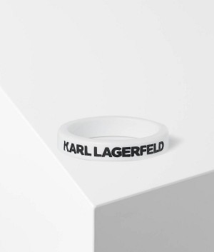 Biżuteria Damskie Karl Lagerfeld K/SUMMER SLIM BANGLE Białe | PL OR2164