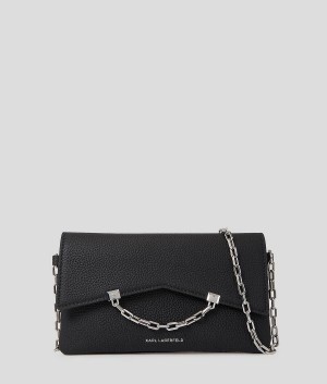 Torba Crossbody Damskie Karl Lagerfeld K/SEVEN 2.0 MINI GRAINY-LEATHER Czarne | PL MA2560