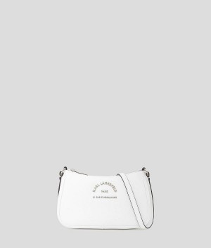 Torba Crossbody Damskie Karl Lagerfeld RUE ST-GUILLAUME SMALL Białe | PL IS2526