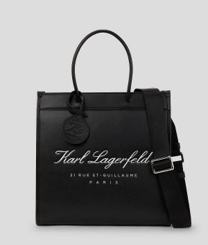 Torby Tote Damskie Karl Lagerfeld HOTEL Czarne | PL GL2337