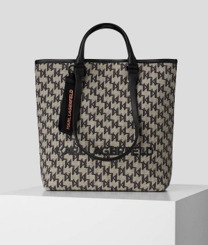 Torby Tote Damskie Karl Lagerfeld KL MONOGRAM Kolorowe | PL BC2328