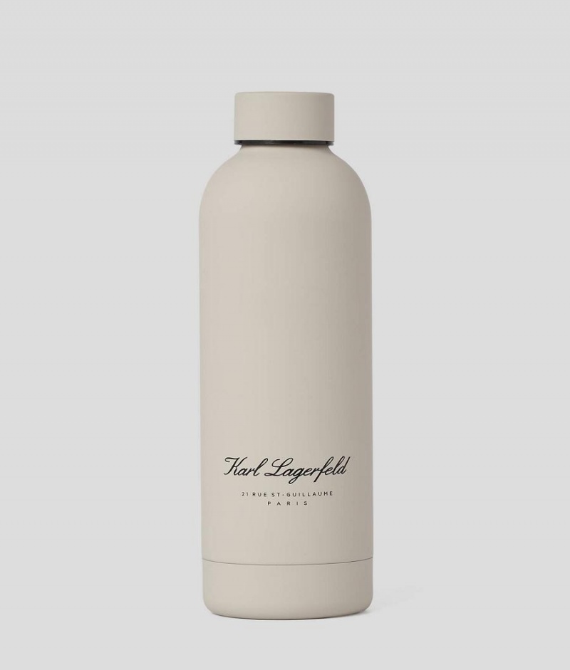 Akcesoria Damskie Karl Lagerfeld HOTEL KARL WATER BOTTLE Beżowe | PL RW2211