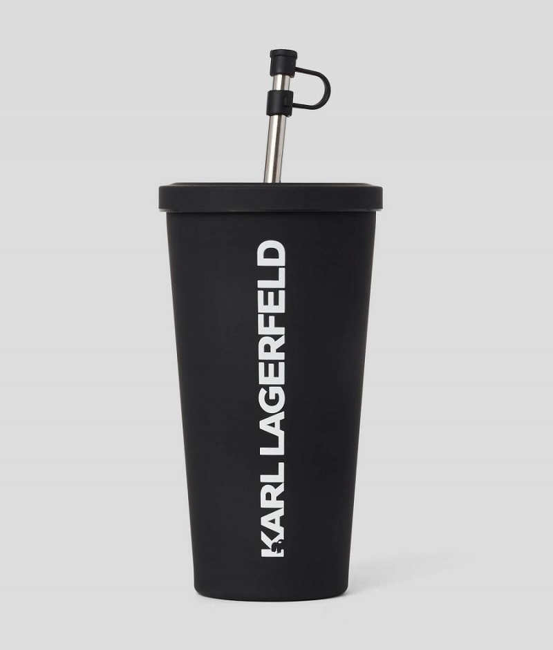 Akcesoria Damskie Karl Lagerfeld K/ESSENTIAL TO-GO CUP Czarne | PL AP2192