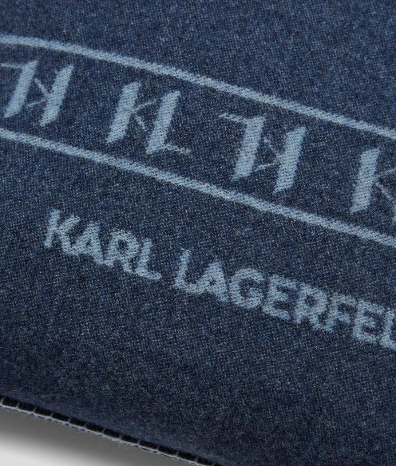 Akcesoria Męskie Karl Lagerfeld K/Monogram Lounge Cushion Niebieskie Kolorowe | PL LH3452