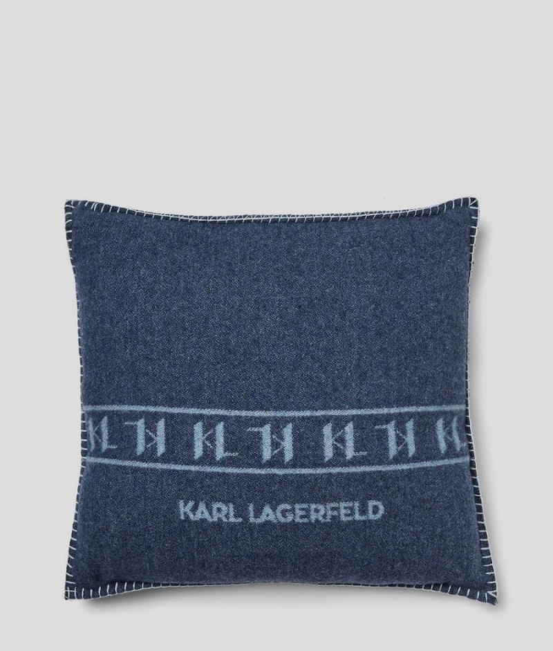 Akcesoria Męskie Karl Lagerfeld K/Monogram Lounge Cushion Niebieskie Kolorowe | PL LH3452