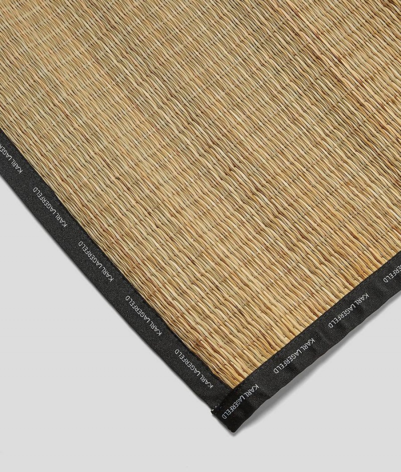 Akcesoria Męskie Karl Lagerfeld WoK/ESSENTIAL BEACH MAT Czarne Beżowe | PL ZG3451