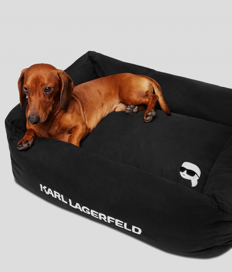 Akcesoria Męskie Karl Lagerfeld WoK/PET BED Czarne Szare | PL IS3464