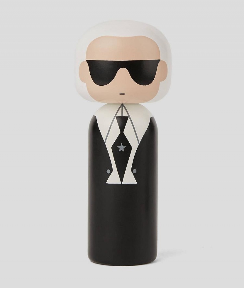 Akcesoria Męskie Karl Lagerfeld WoLucie Kaas XL Wooden Doll Czarne Białe | PL TV3467