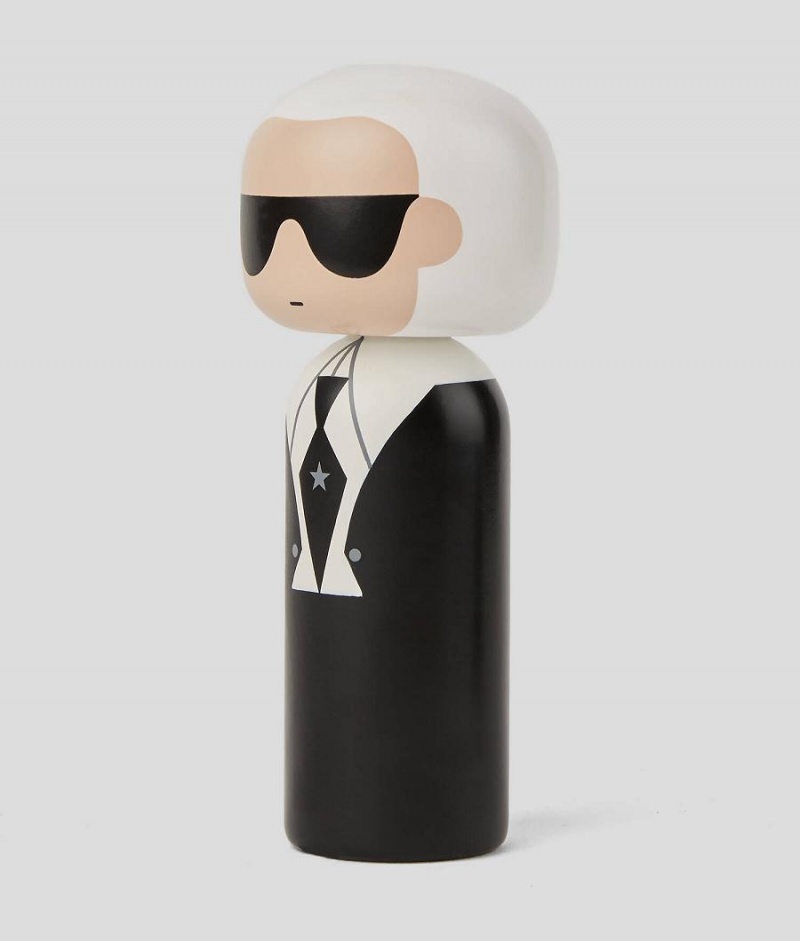 Akcesoria Męskie Karl Lagerfeld WoLucie Kaas XL Wooden Doll Czarne Białe | PL TV3467