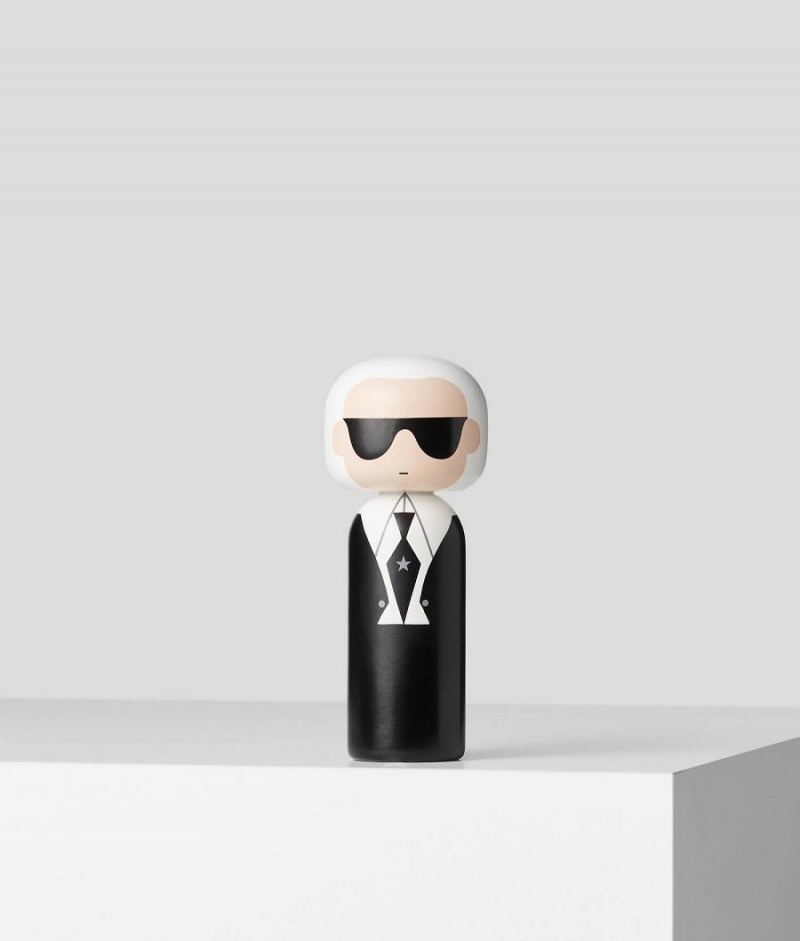 Akcesoria Męskie Karl Lagerfeld WoLucie Kaas XL Wooden Doll Czarne Białe | PL TV3467