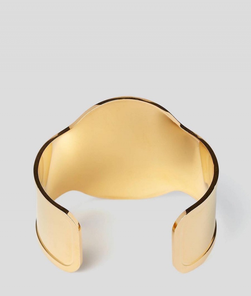 Biżuteria Damskie Karl Lagerfeld K/ARCHIVE AUTOGRAPH CUFF BANGLE Złote | PL CE2099