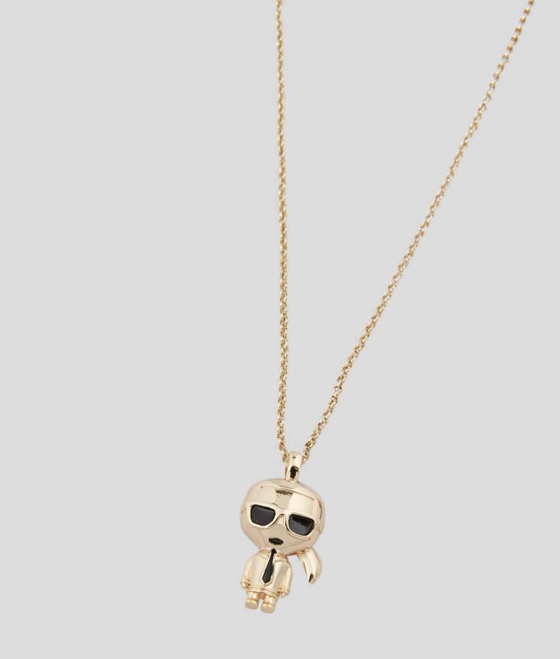 Biżuteria Damskie Karl Lagerfeld K/IKONIK NECKLACE Złote | PL VD2100