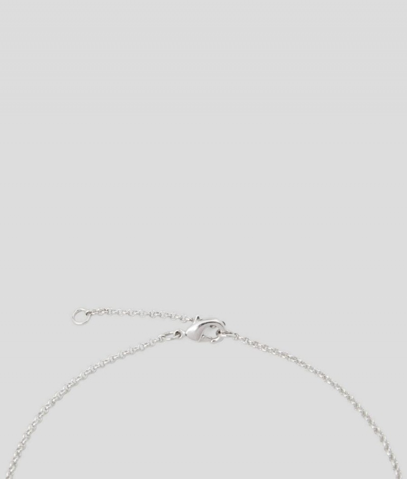 Biżuteria Damskie Karl Lagerfeld K/IKONIK NECKLACE Srebrne | PL GL2118