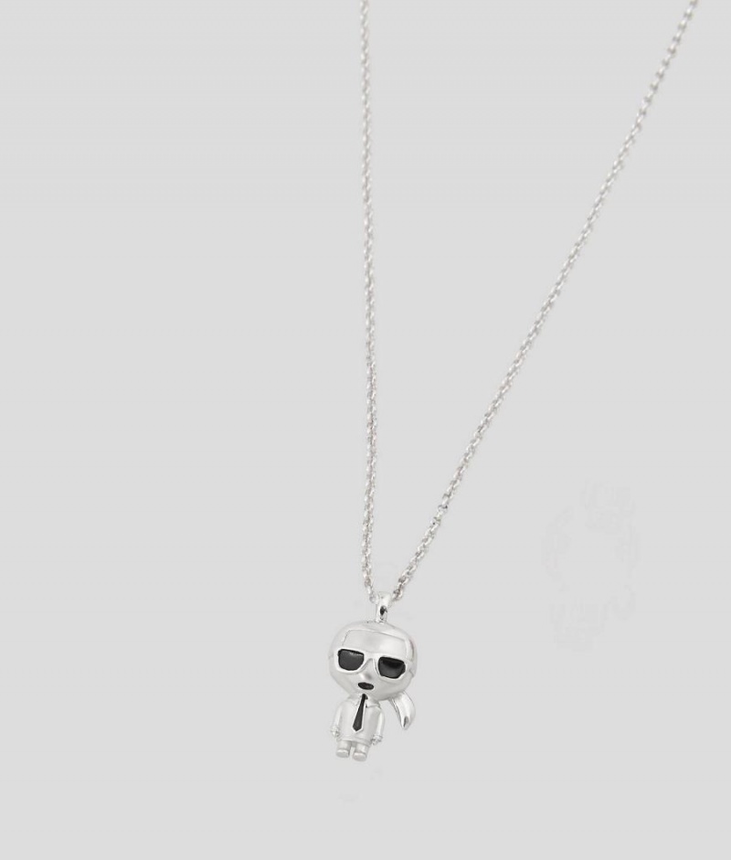 Biżuteria Damskie Karl Lagerfeld K/IKONIK NECKLACE Srebrne | PL GL2118