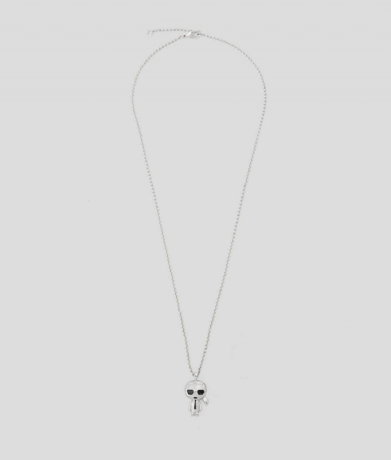 Biżuteria Damskie Karl Lagerfeld K/IKONIK NECKLACE Srebrne | PL GL2118