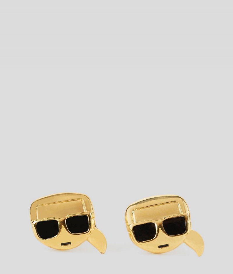 Biżuteria Damskie Karl Lagerfeld K/IKONIK STUD EARRINGS Złote | PL PQ2139