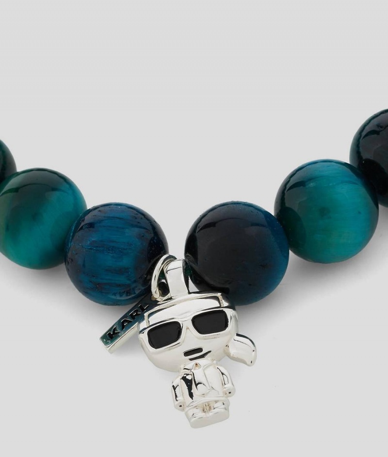 Biżuteria Damskie Karl Lagerfeld K/IKONIK BEADS BRACELET Zielone | PL ZG2149