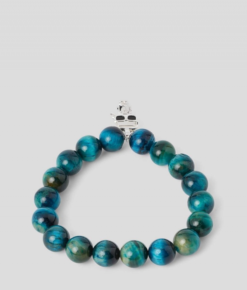 Biżuteria Damskie Karl Lagerfeld K/IKONIK BEADS BRACELET Zielone | PL ZG2149