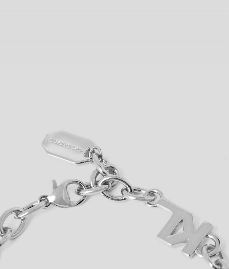 Biżuteria Damskie Karl Lagerfeld K/IKONIK CHARM BRACELET Srebrne | PL BC2179