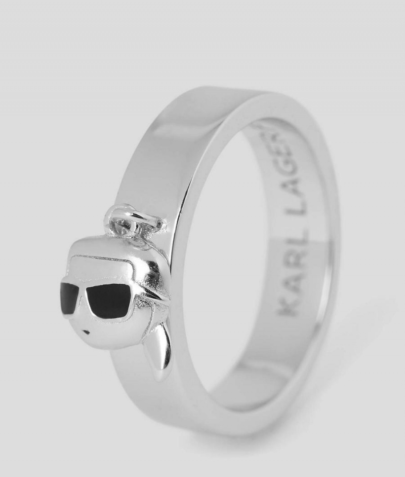 Biżuteria Damskie Karl Lagerfeld K/IKONIK 2.0 RING Srebrne | PL MA2181