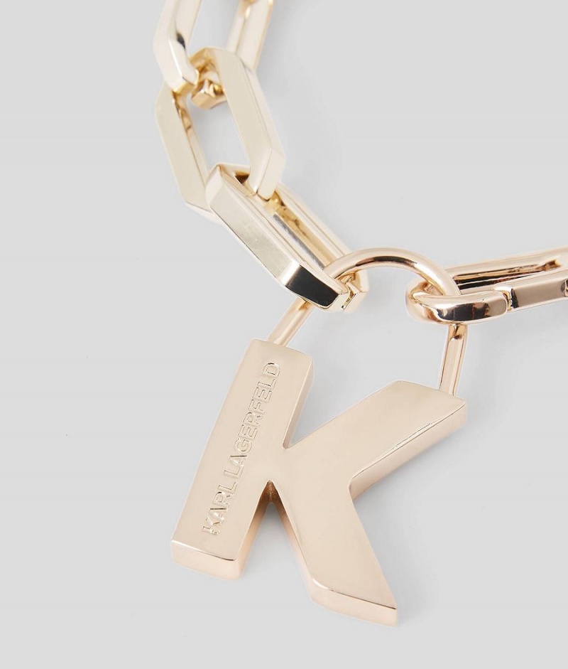 Biżuteria Damskie Karl Lagerfeld K/METAL CHAIN BRACELET Złote | PL DN2142