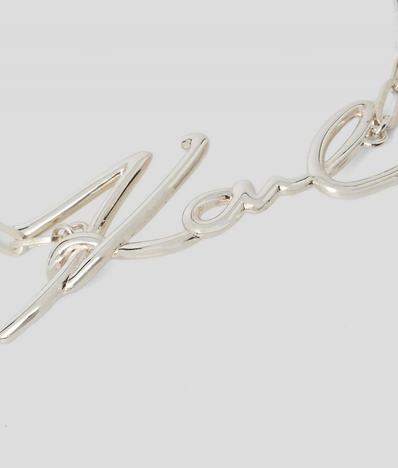 Biżuteria Damskie Karl Lagerfeld K/SIGNATURE SILVER BRACELET Srebrne | PL WY2131