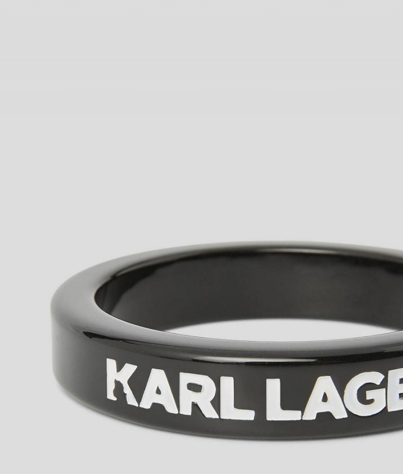 Biżuteria Damskie Karl Lagerfeld K/SUMMER SLIM BANGLE Czarne | PL FM2143