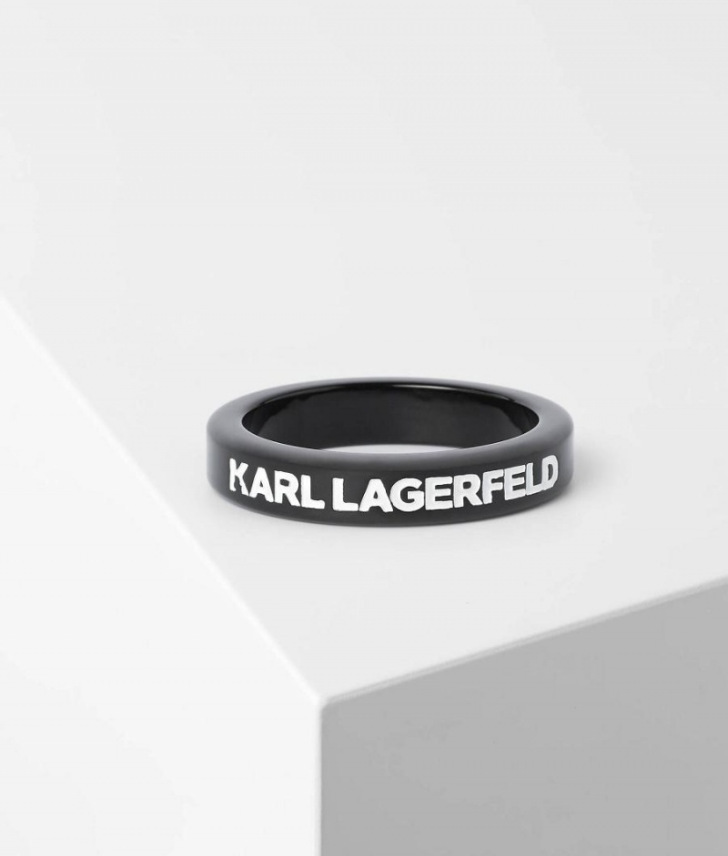 Biżuteria Damskie Karl Lagerfeld K/SUMMER SLIM BANGLE Czarne | PL FM2143