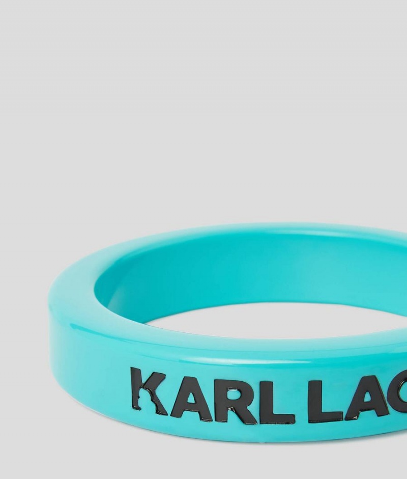 Biżuteria Damskie Karl Lagerfeld K/SUMMER SLIM BANGLE Zielone | PL NB2154