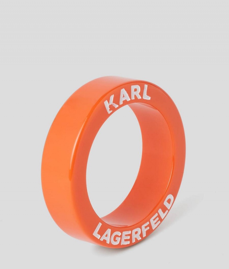 Biżuteria Damskie Karl Lagerfeld K/SUMMER CHUNKY BANGLE Pomarańczowe | PL YU2161