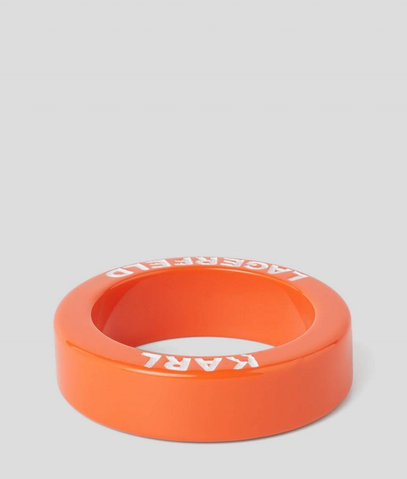 Biżuteria Damskie Karl Lagerfeld K/SUMMER CHUNKY BANGLE Pomarańczowe | PL YU2161