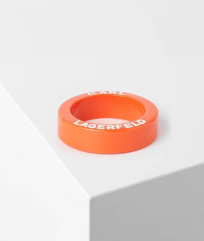 Biżuteria Damskie Karl Lagerfeld K/SUMMER CHUNKY BANGLE Pomarańczowe | PL YU2161