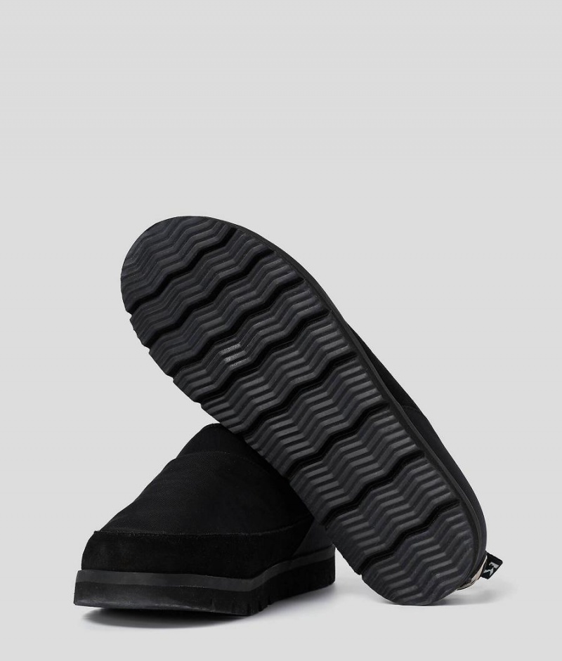 Buty Slip On Męskie Karl Lagerfeld Terra Domo Czarne | PL NB4018