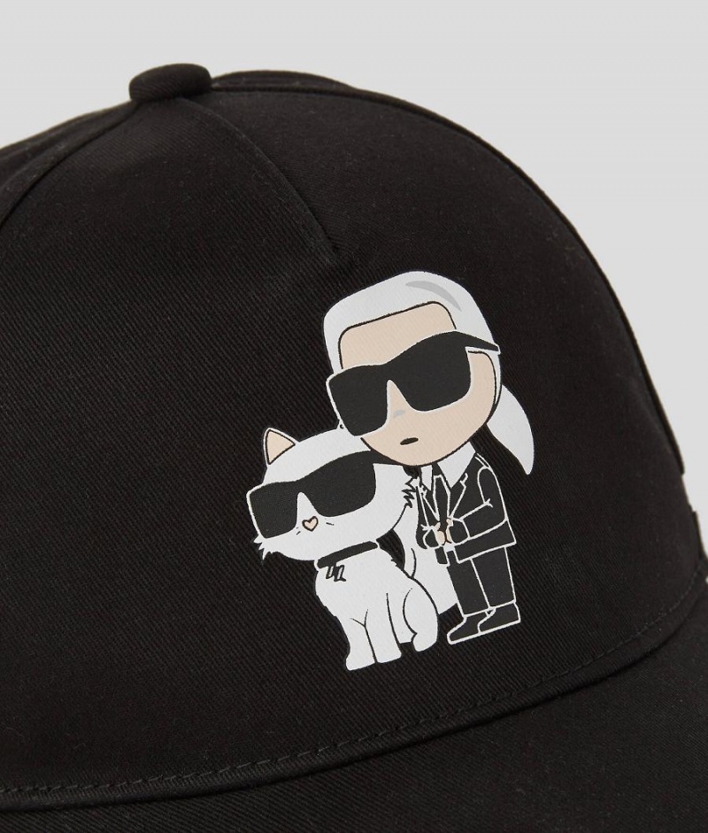 Czapka Dziecięce Karl Lagerfeld K/IKONIK & CHOUPETTE Czarne | PL AP4051