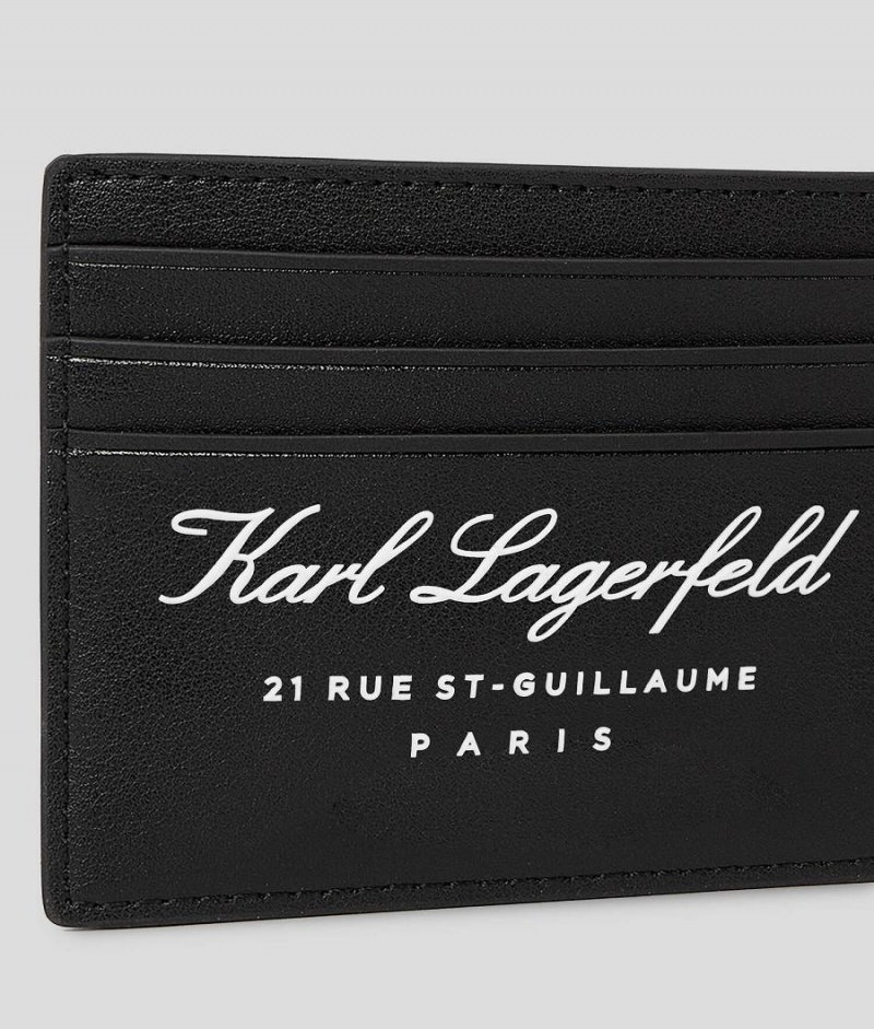 Etui na Karty Damskie Karl Lagerfeld HOTEL Czarne | PL PQ2243