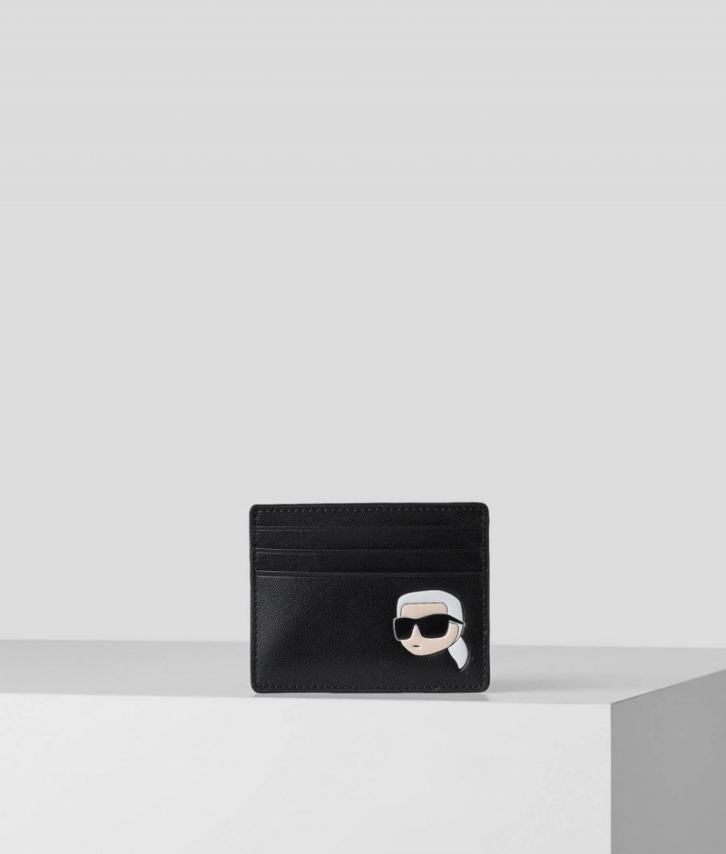 Etui na Karty Damskie Karl Lagerfeld KL X THE MET IKONIK Czarne | PL ZG2253