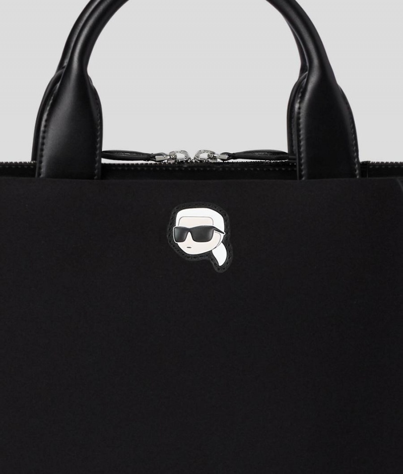 Etui na Telefon Damskie Karl Lagerfeld K/IKONIK NYLON LAPTOP BAG Czarne | PL YU2083