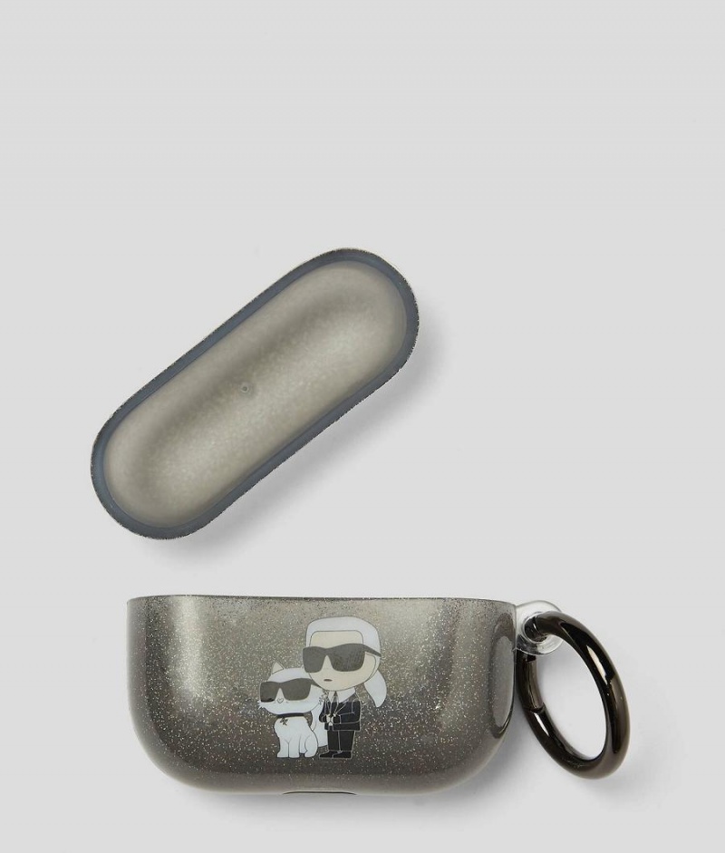 Etui na Telefon Damskie Karl Lagerfeld Men's & Choupette AirPod 3 Srebrne | PL QZ2078