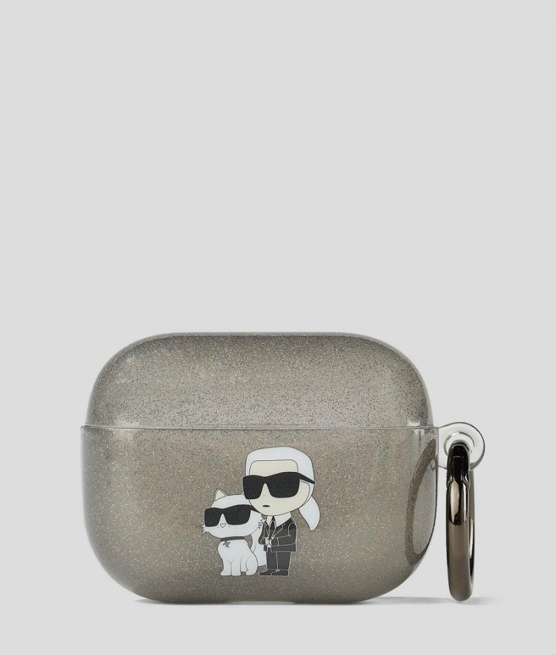 Etui na Telefon Damskie Karl Lagerfeld Men's & Choupette AirPod 3 Srebrne | PL QZ2078