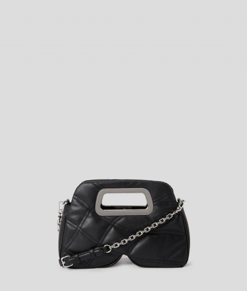 Handbags Damskie Karl Lagerfeld K/KLOUD SMALL TOP HANDLE Czarne | PL OR2499