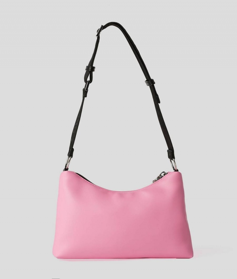 Handbags Damskie Karl Lagerfeld KLJ Small Hobo Różowe | PL VD2459