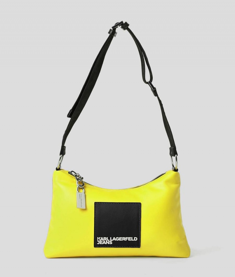 Handbags Damskie Karl Lagerfeld KLJ Small Hobo Żółte | PL GL2467