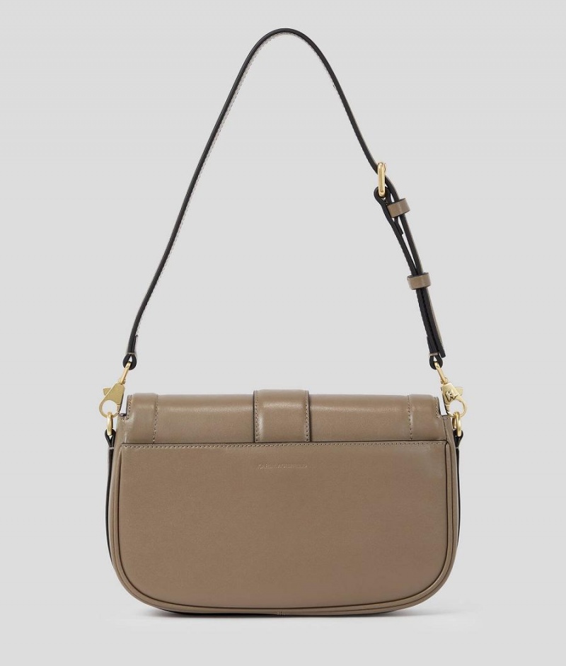 Handbags Damskie Karl Lagerfeld K/SADDLE BAGUETTE Szare Brązowe | PL ZG2488