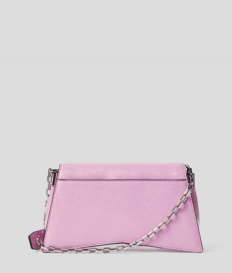 Handbags Damskie Karl Lagerfeld K/SEVEN 2.0 PATENT CROSSBODY Różowe Białe | PL BC2458