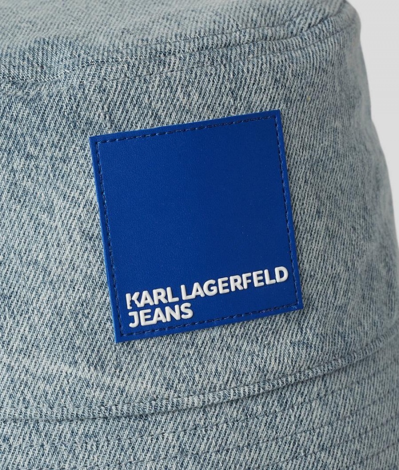 Kapelusz Damskie Karl Lagerfeld Denim Bucket Głęboka Niebieskie | PL BC2231